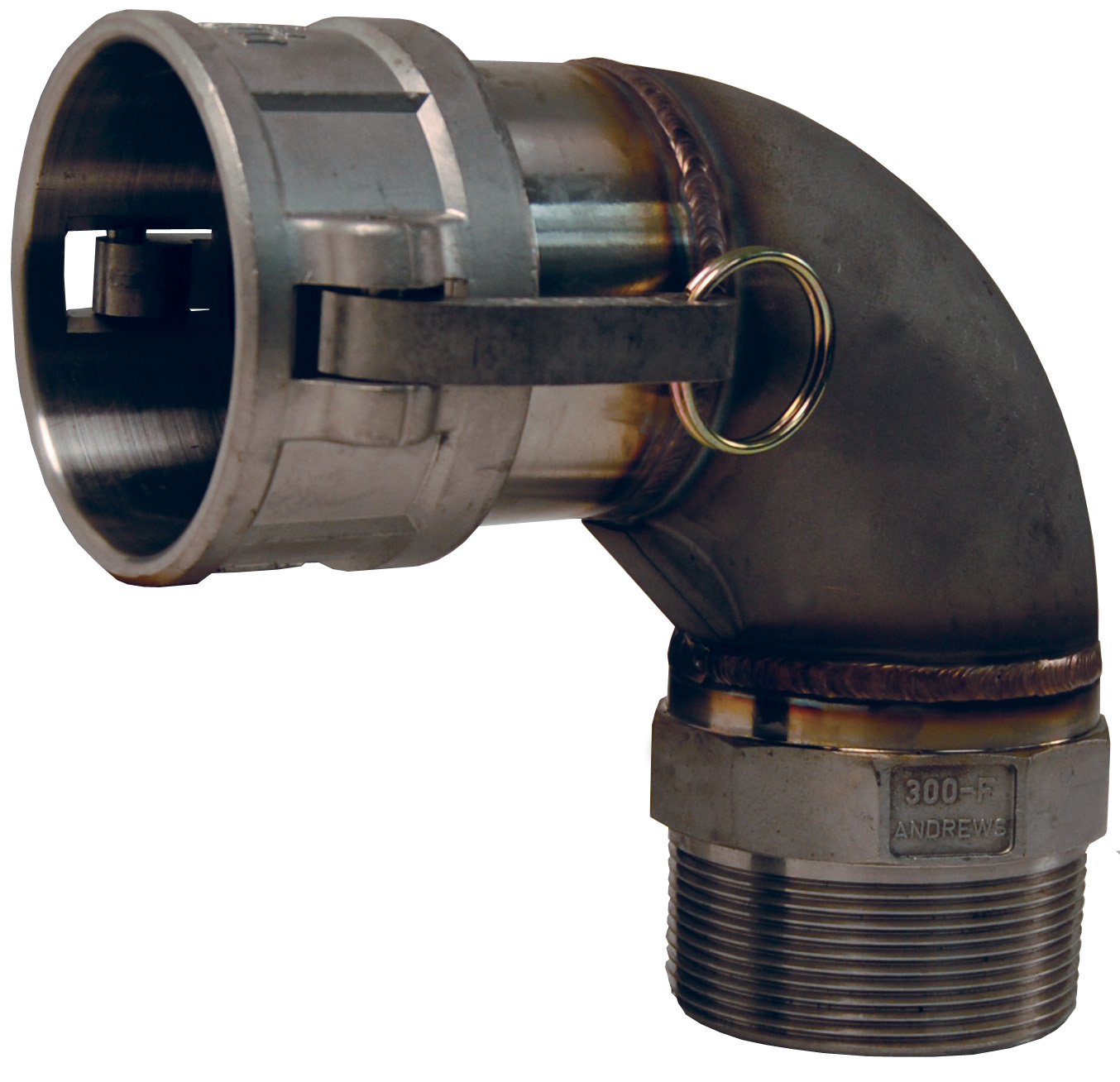 CAM & GROOVE 90° TYPE B COUPLER X MALE NPT ELBOW